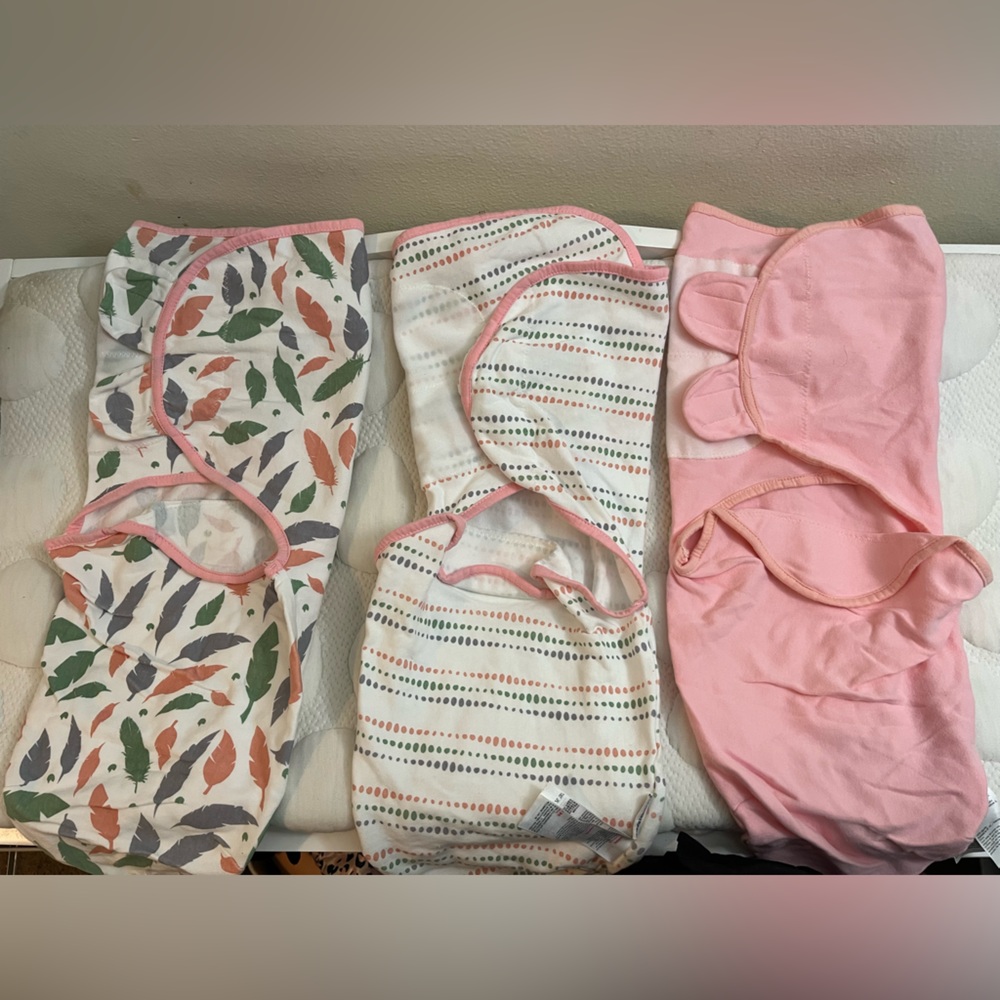 Three pack swaddles